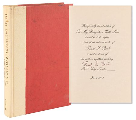 Lot #588 Pearl S. Buck Signed Book - To My