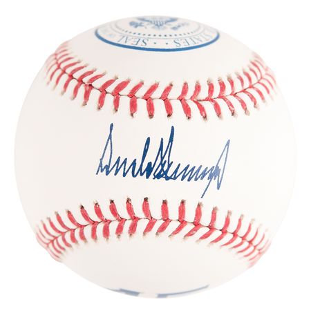 Lot #129 Donald Trump Presidential 'First Pitch'