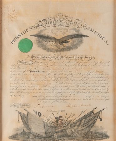 Lot #10 Abraham Lincoln Document Signed as President (August 1861) - Early Military Appointment for Orville E. Babcock, the Future Aide-de-Camp for General U. S. Grant - Image 3