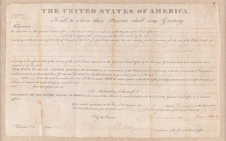 Lot #78 Andrew Jackson Document Signed as President - Image 2