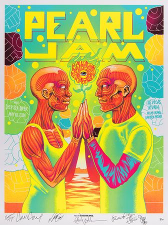 Lot #714 Pearl Jam Signed Limited Edition 2024 Event Poster - Image 1