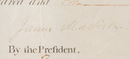 Lot #88 James Madison Document Signed as President - Image 4
