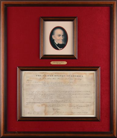 Lot #34 John Quincy Adams Document Signed as President - Image 1