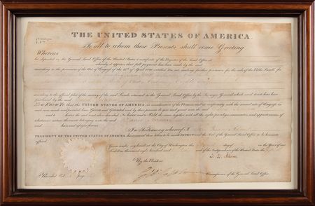 Lot #34 John Quincy Adams Document Signed as President - Image 2