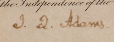 Lot #34 John Quincy Adams Document Signed as President - Image 3