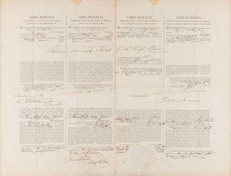 Lot #38 James Buchanan Document Signed as President - Image 2