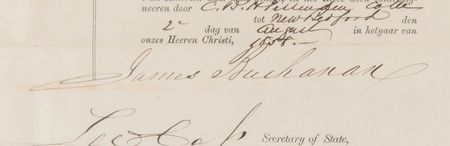 Lot #38 James Buchanan Document Signed as President - Image 3