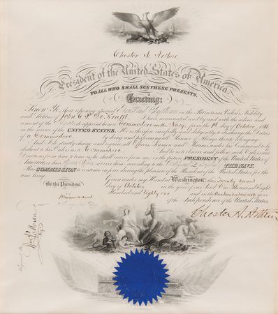 Lot #35 Chester A. Arthur Document Signed as President - Image 2