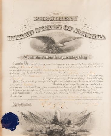 Lot #51 Grover Cleveland Document Signed as President - Image 2