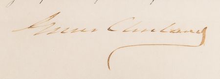 Lot #51 Grover Cleveland Document Signed as President - Image 3