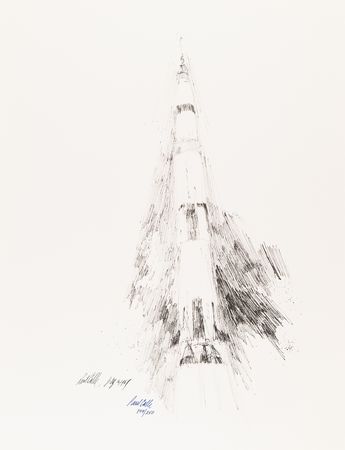 Lot #412 Apollo 11: Paul Calle Signed Suite of (3) Lithographs - 'Suiting Up' (Ltd. Ed #149/250) - Image 3