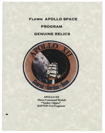 Lot #432 Alan Bean Signed Apollo 12 Kapton Foil Lucite (Ltd. Ed. #3/15) [Attested as Flown] - Image 4