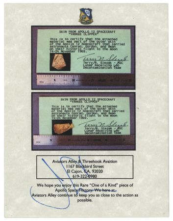 Lot #432 Alan Bean Signed Apollo 12 Kapton Foil Lucite (Ltd. Ed. #3/15) [Attested as Flown] - Image 6