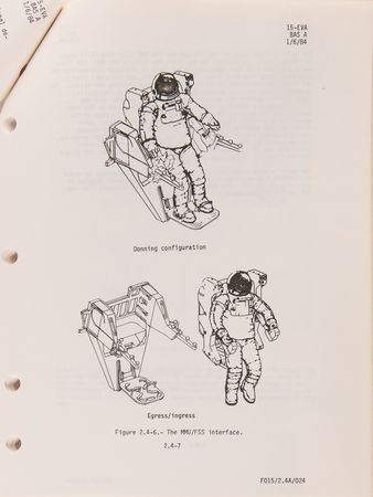 Lot #482 Space Shuttle Flight Operations Manual - Vol. 15, EVA Systems Manual - Image 8