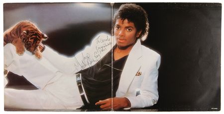 Lot #647 Michael Jackson Signed Album - Thriller