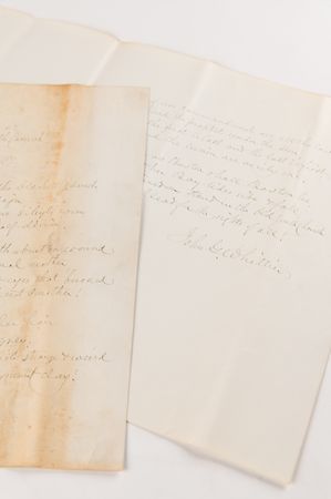 Lot #577 John Greenleaf Whittier Handwritten Poem