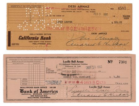 Lot #793 Lucille Ball and Desi Arnaz (2) Signed