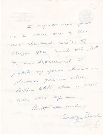 Lot #40 George Bush Autograph Letter Signed as Ambassador to the United Nations - Image 3