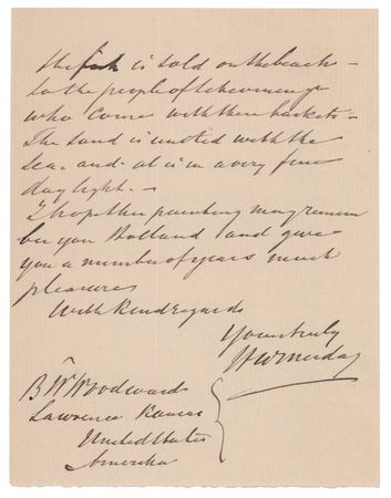 Lot #522 Hendrik Willem Mesdag Autograph Letter Signed - Image 3