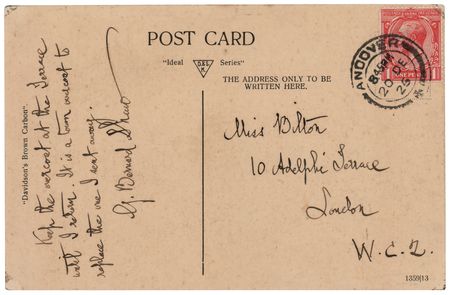 Lot #616 George Bernard Shaw Autograph Letter Signed - Image 1