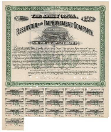 Lot #261 Charles H. Dow Twice-Signed Mortgage Bond - Image 2