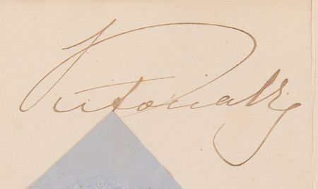 Lot #311 Queen Victoria Document Signed - Image 2