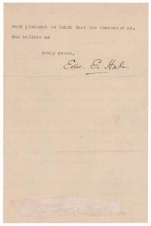 Lot #602 Edward Everett Hale (4) Signed Letters - Image 3