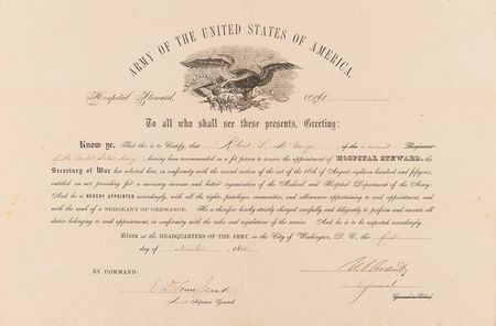 Lot #14 U. S. Grant Document Signed as Commanding General of the U. S. Army - Image 2