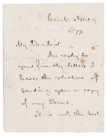 Lot #610 Henry Wadsworth Longfellow Autograph Letter Signed - Image 1