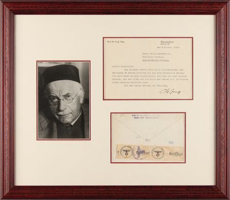 Lot #206 Carl Jung War-Dated Typed Letter Signed