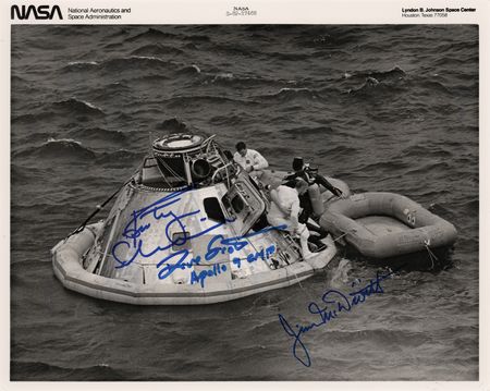 Lot #424 Apollo 9 Crew-Signed Photograph - Image 1