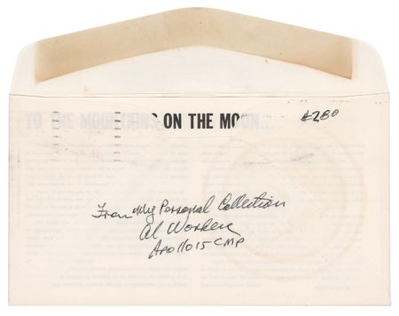 Lot #420 Apollo 15 Signed Insurance Cover - From the Personal Collection of Al Worden - Image 2