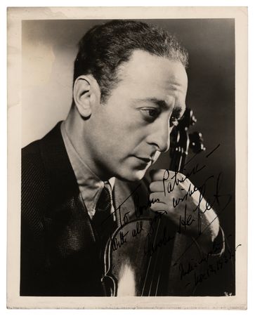 Lot #658 Jascha Heifetz Signed Photograph