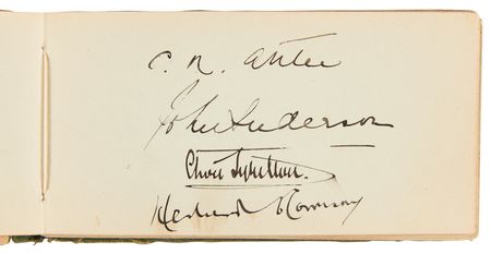 Lot #156 Winston Churchill and War Ministry (50+) Autograph Book - Image 3