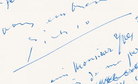 Lot #509 Pablo Picasso Thrice-Signed Autograph Letter to His Financial Advisor - Image 2