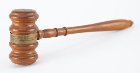 Lot #329 White House 1927 Wood Relic Gavel Gavel - Image 2
