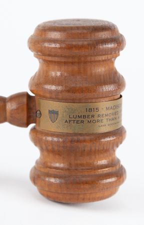 Lot #329 White House 1927 Wood Relic Gavel Gavel - Image 3