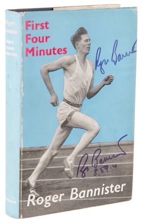 Lot #950 Roger Bannister Twice-Signed Book - First