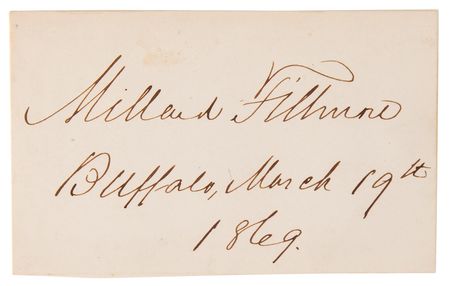 Lot #63 Millard Fillmore Signature