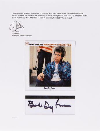 Lot #640 Bob Dylan Signed Album - Highway 61 Revisited - Image 5