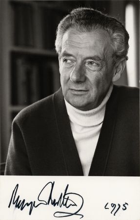 Lot #655 Benjamin Britten Signed Photograph