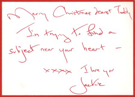 Lot #83 Jacqueline Kennedy Autograph Note Signed