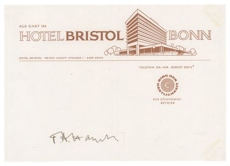 Lot #273 Friedrich Hayek Signature - Image 1