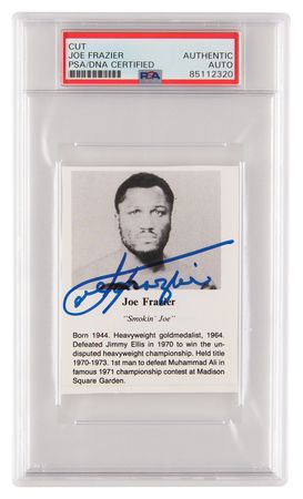 Lot #956 Joe Frazier Signed Photograph