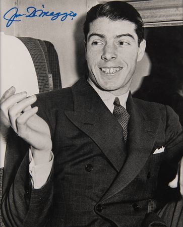 Lot #953 Joe DiMaggio Signed Photograph