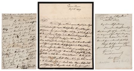 Lot #290 King George III Children (3) Autograph Letters Signed: Princess Augusta Sophia and Princes Adolphus and Augustus Frederick - Image 1