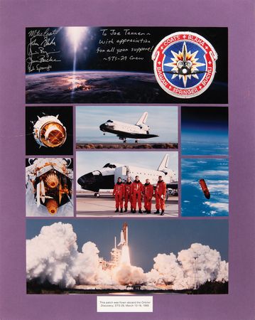 Lot #491 STS-29 and STS-91 Crew-Signed Flown Patch Displays, Presented to Astronaut Joe Tanner - Image 3