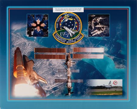 Lot #490 STS-108 Flown Patch Display - Image 1