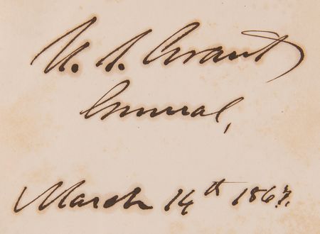 Lot #15 U. S. Grant Signed Book - Report of the Commissioner of Internal Revenue (1866) - Image 2