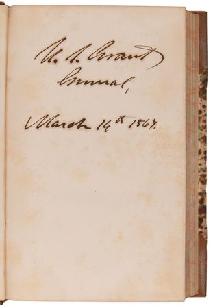 Lot #15 U. S. Grant Signed Book - Report of the Commissioner of Internal Revenue (1866) - Image 4